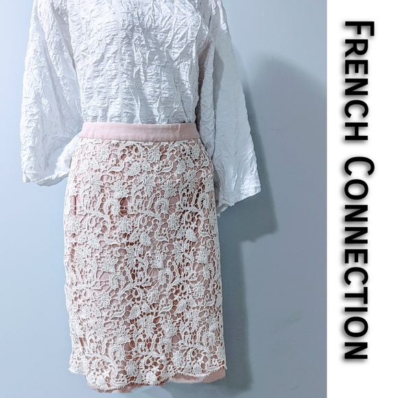 | Women's | French Connection | Lace Pencil Skirt | US 10 - Picture 1 of 9
